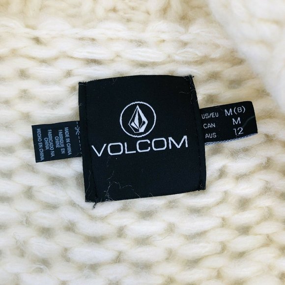 VOLCOM Women's BNWT The Big Cozy Chunky Knit Cardigan Size Med RRP $120 - Picture 4 of 9